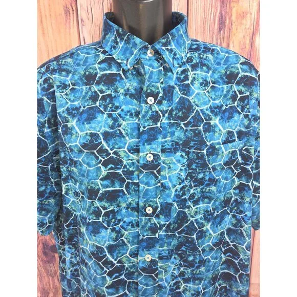 Southern Tide Mens Intercoastal Button-Up Shirt Large Blue Nylon Blend - Picture 3 of 7